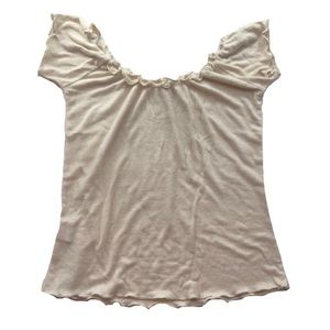 Brandy Melville ruffle off the shoulder top